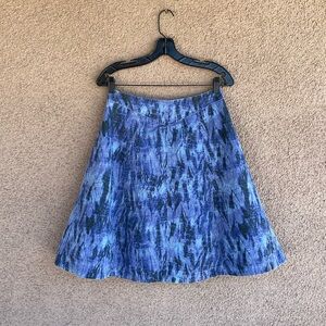 Denim washed yoke skirt